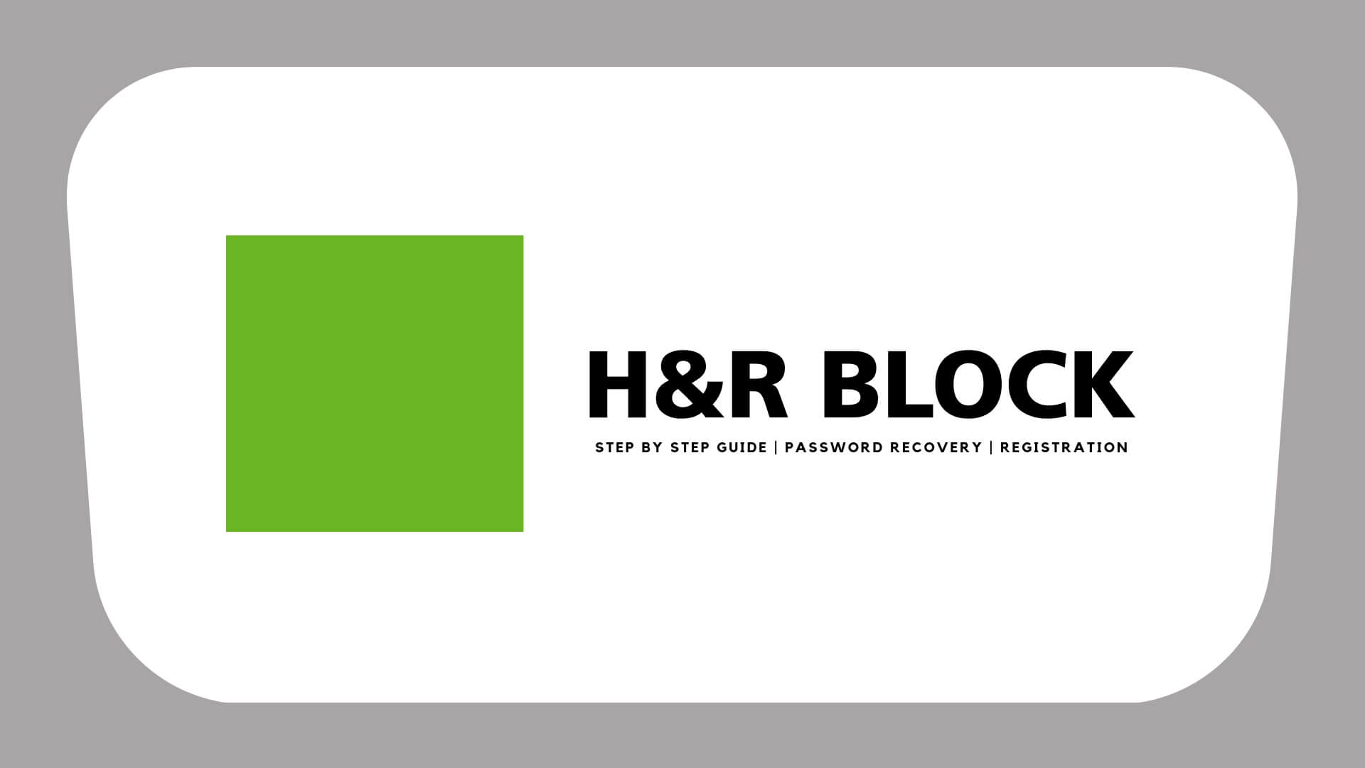 H R Block Login Guide Recover Password And Sign Up Process