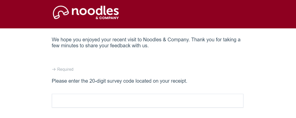 feedback.noodles.com survey