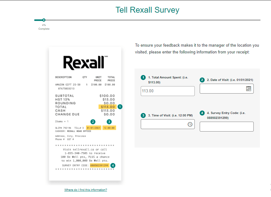 rexall survey